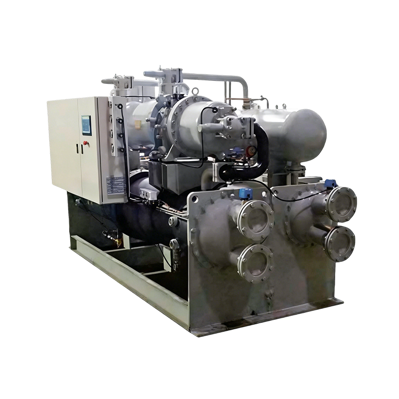 Enfriador inundado de tornillo enfriado por agua